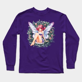 Moth Girl anime, cute giant monster kawaii anime tee Long Sleeve T-Shirt